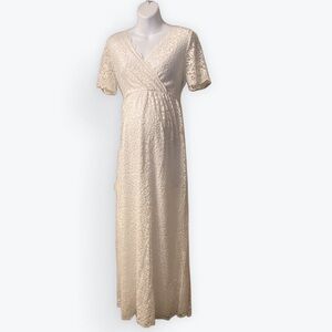 Elegant Lace Maternity Dress